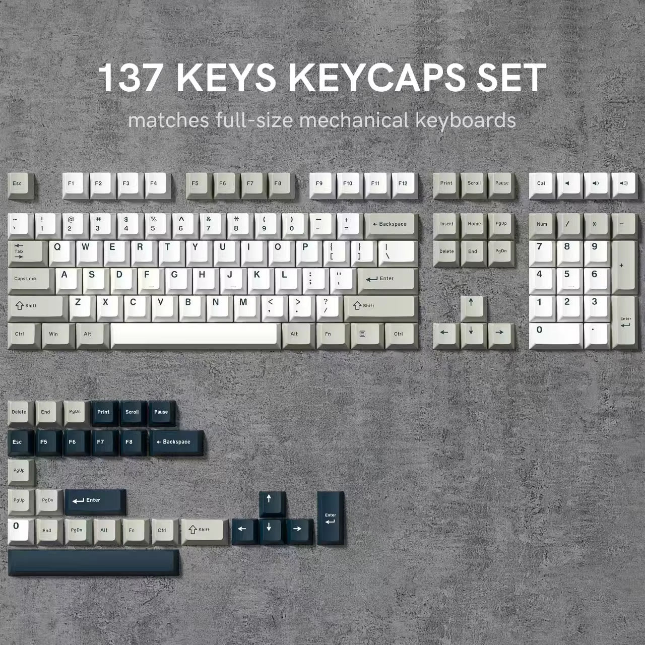 168 Keys Double Shot PBT Keycap Custom WOB Keycap Cherry Profile Keyboard Keycaps for Cherry Gateron MX Switches Gaming Keyboard